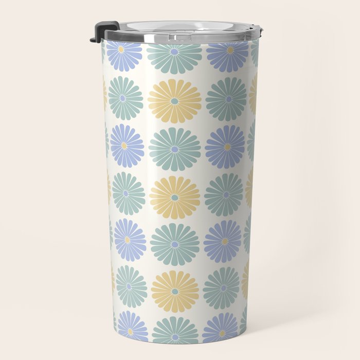 Retro Summer Daisies IV Travel Mug Gallery Image 3