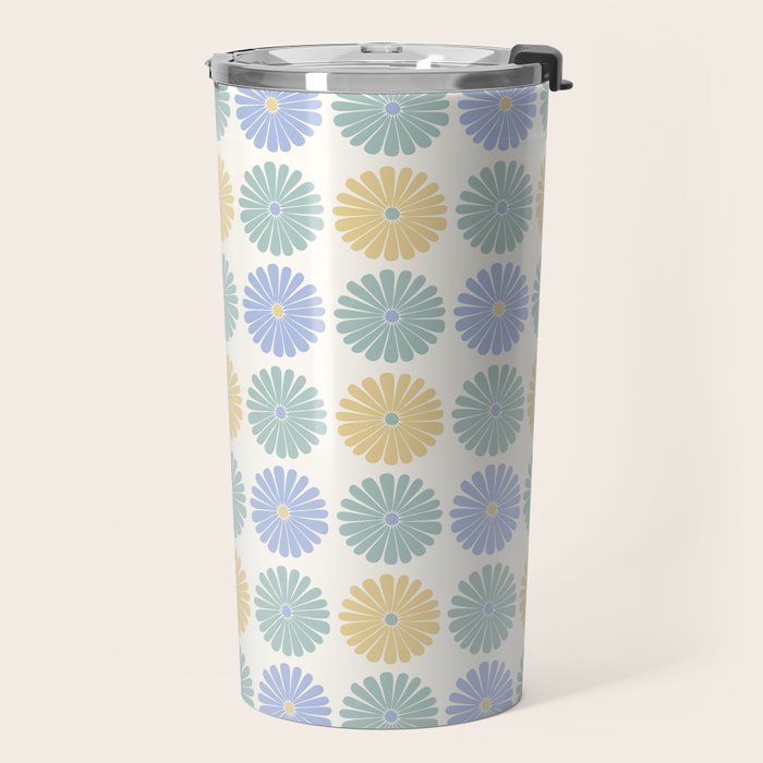 Retro Summer Daisies IV Travel Mug Gallery Image 2