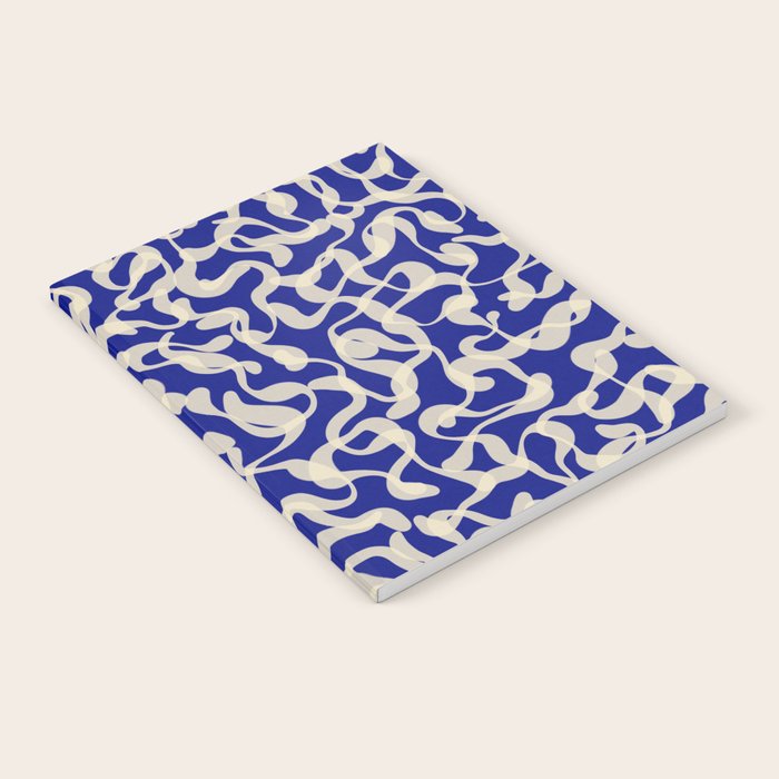 Playful strokes #1 / Beige on Blue Notebook Gallery Image 2