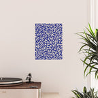 Playful strokes #1 / Beige on Blue Poster Gallery Image 2