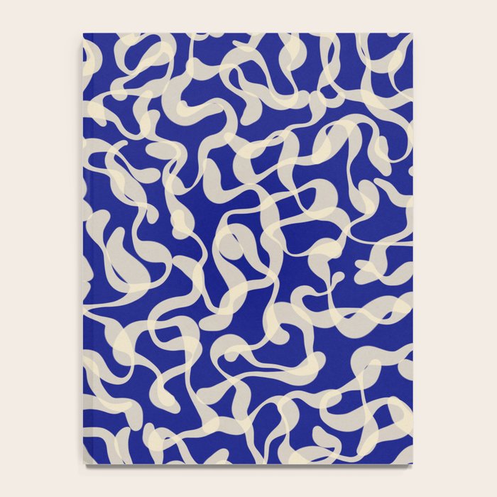 Playful strokes #1 / Beige on Blue Notebook Gallery Image 4