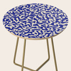Playful strokes #1 / Beige on Blue Side Table Gallery Image 2