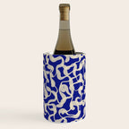 Playful strokes #1 / Beige on Blue Wine Chiller Gallery Image 3