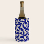 Playful strokes #1 / Beige on Blue Wine Chiller Gallery Image 1