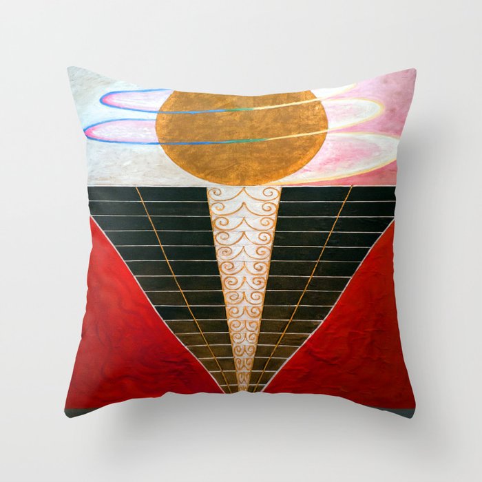 Hilma af Klint Atlarpiece II Throw Pillow Gallery Image 6