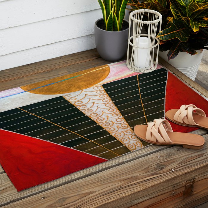 Hilma af Klint Atlarpiece II Outdoor Rug Gallery Image 2