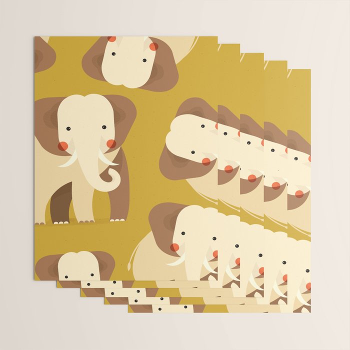 Elephant, Animal Portrait Wrapping Paper Gallery Image 3