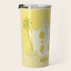 surf house shell dream house // retro art by surfy birdy Travel Mug Gallery Image 3
