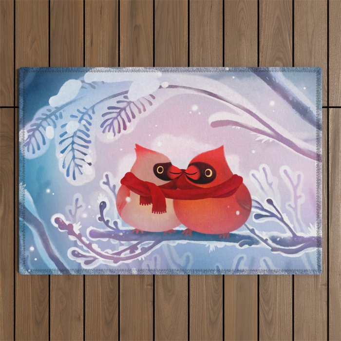 winter lovers Outdoor Rug Gallery Image 1