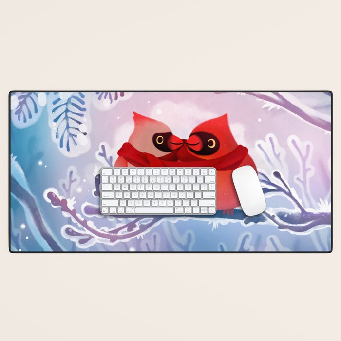 winter lovers Desk Mat Gallery Image 1