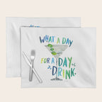 What a Day for a Day Drink - Blue & Green Palette Placemat Gallery Image 1