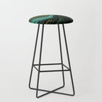 Abstract Gold Glitter Malachite Marble Landscapes Stool Gallery Image 1