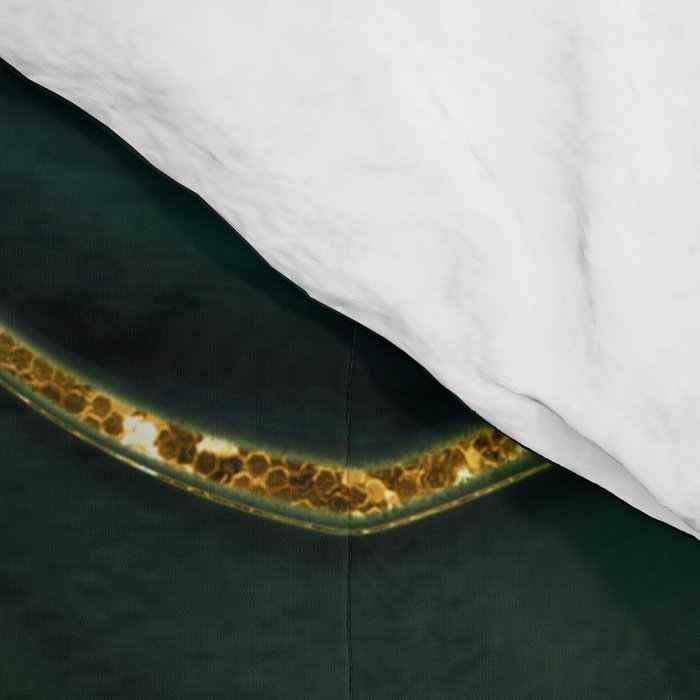 Abstract Gold Glitter Malachite Marble Landscapes Comforter Gallery Image 4