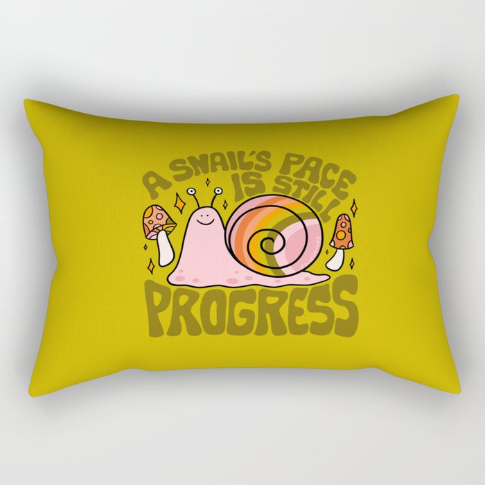 Snail Pace Rectangular Pillow Gallery Image 2