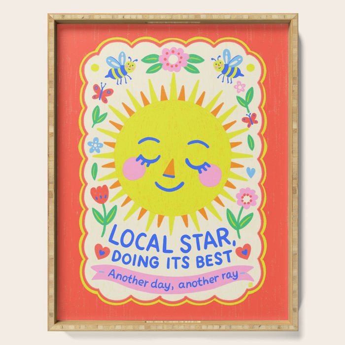 Local Star Doing Its Best Serving Tray Gallery Image 1