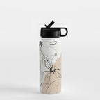 Abstract Art /Minimal Flowers Water Bottle Gallery Image 1