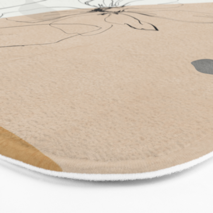 Abstract Art /Minimal Flowers Bath Mat Gallery Image 3