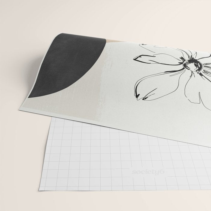 Abstract Art /Minimal Flowers Wrapping Paper Gallery Image 2