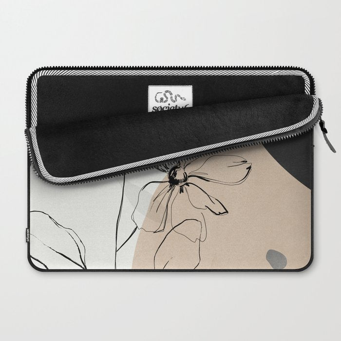 Abstract Art /Minimal Flowers Laptop Sleeve Gallery Image 2