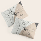 Abstract Art /Minimal Flowers Pillow Sham Gallery Image 3