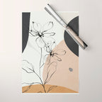 Abstract Art /Minimal Flowers Wrapping Paper Gallery Image 1