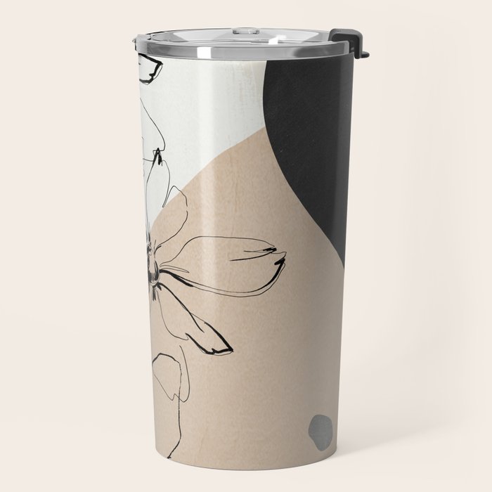 Abstract Art /Minimal Flowers Travel Mug Gallery Image 2