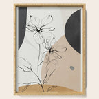 Abstract Art /Minimal Flowers Serving Tray Gallery Image 1