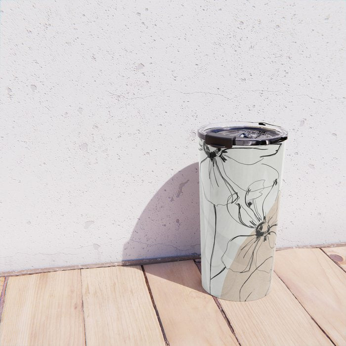 Abstract Art /Minimal Flowers Travel Mug Gallery Image 4