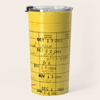 Library Card 23322 Yellow Travel Mug Gallery Image 3