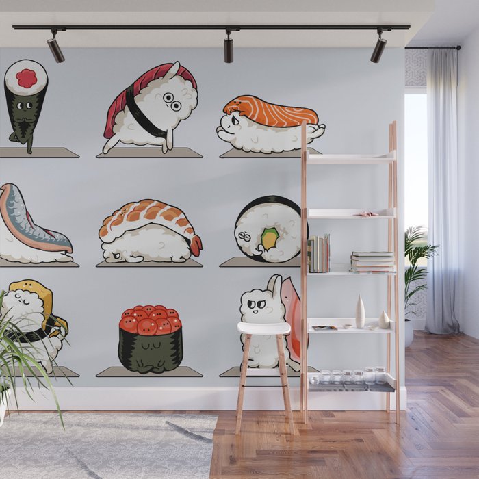 Sushi Yoga Wall Mural Gallery Image 1