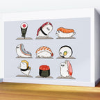 Sushi Yoga Wall Mural Gallery Image 2
