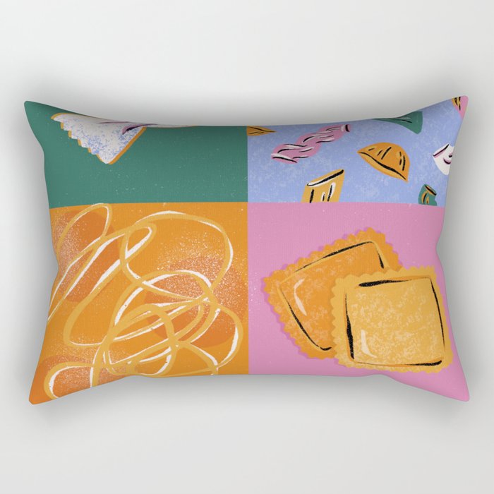 Pasta Appreciation Society Rectangular Pillow Gallery Image 2