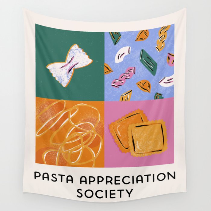 Pasta Appreciation Society Wall Tapestry Gallery Image 4