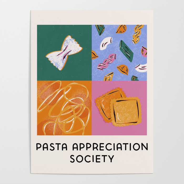 Pasta Appreciation Society Poster