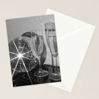 Sparkling Disco Ball Champagne Glasses Retro Black and White Party  Photography Wall Decor Stationery Card Gallery Image 2