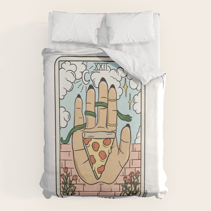 PIZZA READING (LIGHT) Duvet Cover Gallery Image 6