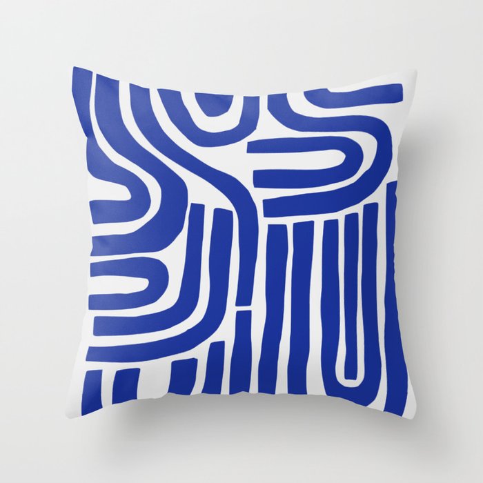 S and U Throw Pillow Gallery Image 1
