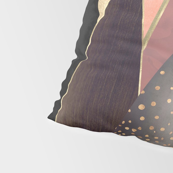 Pink and Gold Peaks Pillow Sham Gallery Image 4