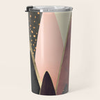 Pink and Gold Peaks Travel Mug Gallery Image 3