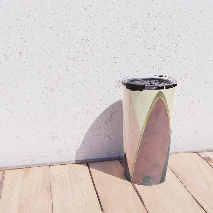 Pink and Gold Peaks Travel Mug Gallery Image 4