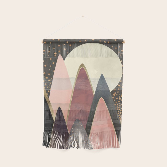 Pink and Gold Peaks Wall Hanging Gallery Image 1