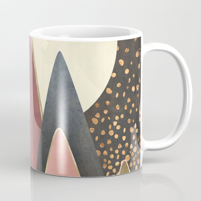 Pink and Gold Peaks Coffee Mug Gallery Image 1