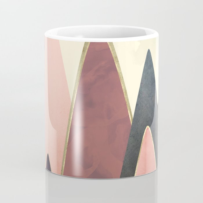 Pink and Gold Peaks Coffee Mug Gallery Image 4