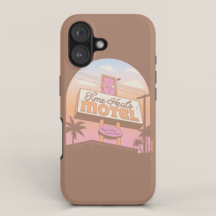 TIME HEALS - Mocha Mousse - Inspired by PANTONE 17 1230 Mocha Mousse iPhone Case Gallery Image 1