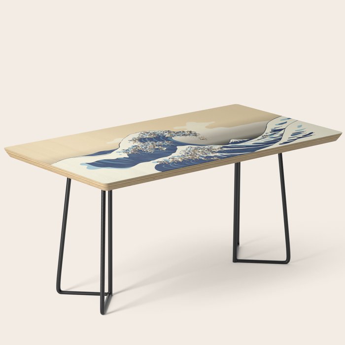The Great Wave of Pugs Vanilla Sky Coffee Table Gallery Image 1