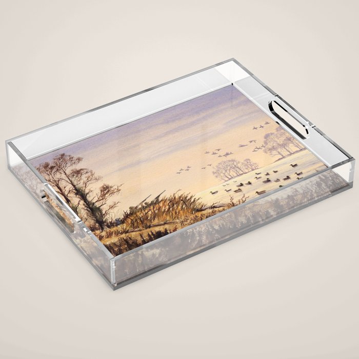 Duck Hunting Times Acrylic Tray Gallery Image 1