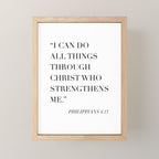 I Can Do All Things Through Christ Who Strengthens Me. -Philippians 4:13 Mini Art Print Gallery Image 1
