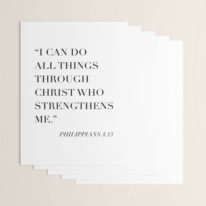 I Can Do All Things Through Christ Who Strengthens Me. -Philippians 4:13 Wrapping Paper Gallery Image 3