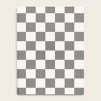 Textured Plaid pattern black and white  Notebook Gallery Image 4