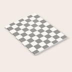 Textured Plaid pattern black and white  Notebook Gallery Image 2
